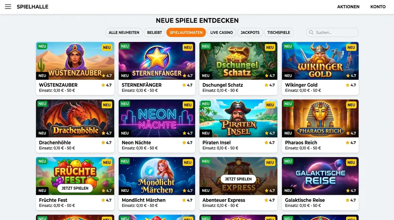 Neuheiten — Cashpot