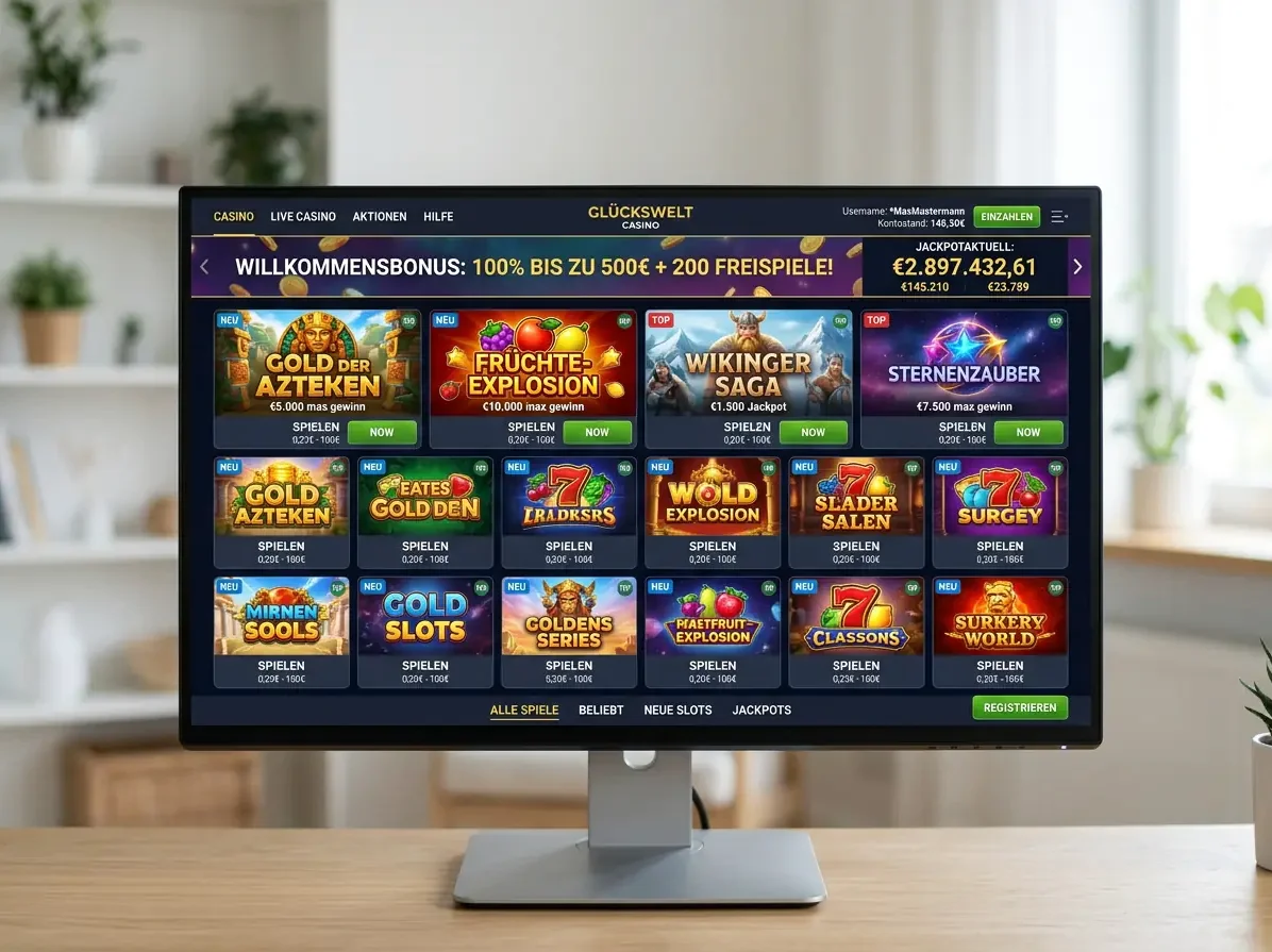 Spieleauswahl bei Cashpot